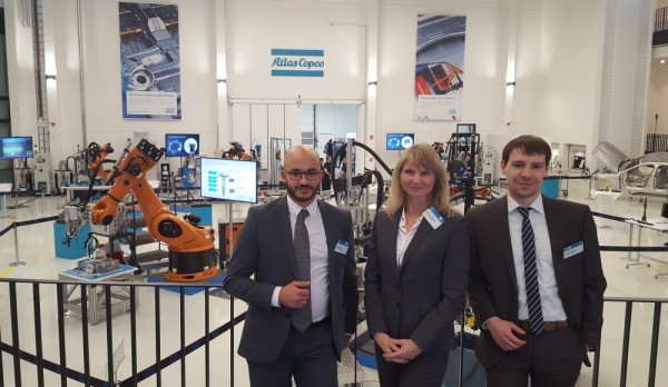 Schlegel und Partner at Atlas Copco’s inauguration of the expanded innovation center in Bretten