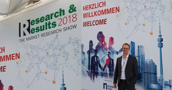 Dr. Helmut Weldle at Research & Results 2018 fair in Munich
