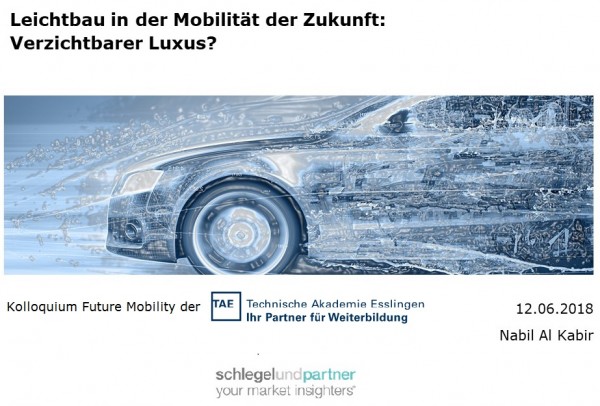 „Leichtbau in der Mobilität der Zukunft: Verzichtbarer Luxus?“