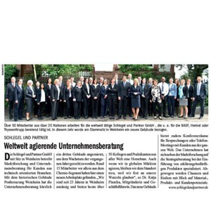 Schlegel und Partner in der Oktober 2015 Ausgabe des IHK Magazins Rhein-Neckar